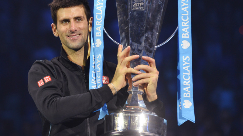 Novaks Džokovičs Londonā sargās gan "World Tour Finals" titulu, gan reitinga 1. vietu
Foto: Reuters/Scanpix