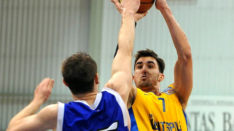 Trojs Bārniss un BK "Ventspils": par 12.uzvaru Aldaris LBL čempionātā.
Foto: bkventspils.lv