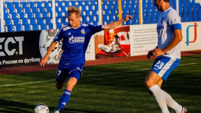 Ivans Lukjanovs (pa kreisi)
Foto: fc-baltika.ru