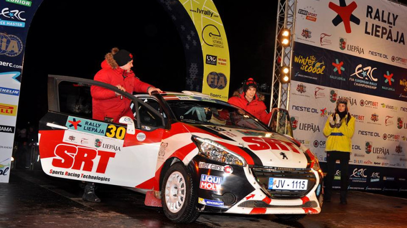 Sirmača ekipāža uz "Rally Liepāja" pjedestāla
Foto: Sports Racing Technologies