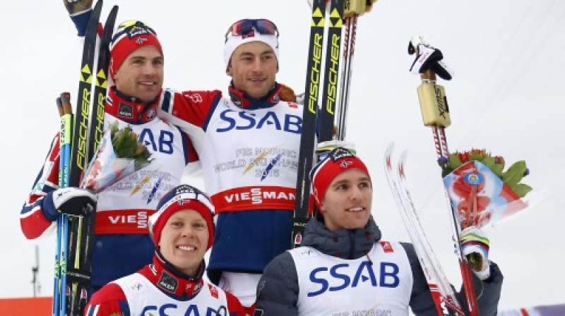 Pasaules čempioni norvēģi
Foto: AP/Scanpix