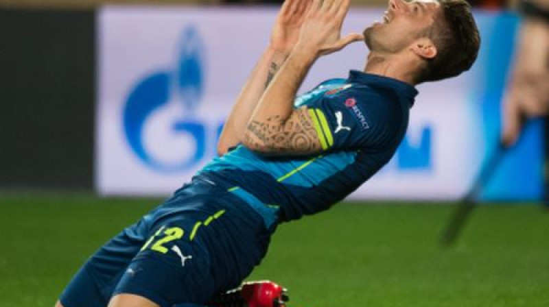 "Arsenal" uzbrucējs Olivjē Žirū
Foto: AFP/Scanpix