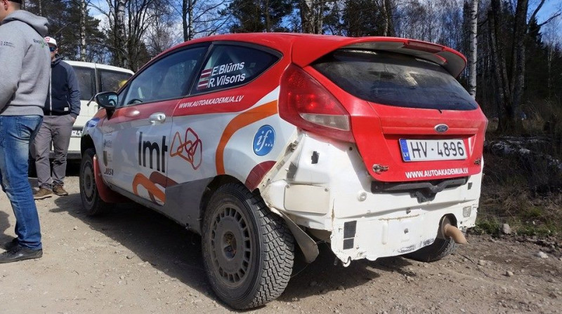 Emīla Blūma ekipāža testu laikā
Foto: LMT Autosporta Akadēmija