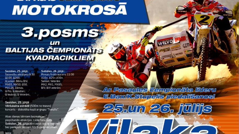 Latvijas motokrosa čempionāta III posms Viļakā