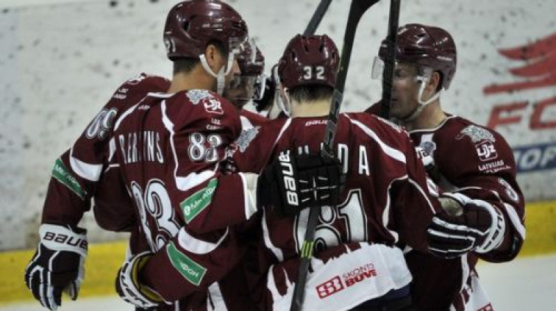 Rīgas "Dinamo" hokejisti
Foto: Romāns Kokšarovs/F64