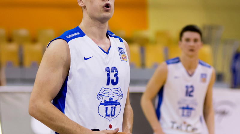 Renārs Magone līdz sezonas beigām pārstāvēs BK "Jēkabpils" komandu.
Foto: Māris Greidāns, www.bk.lu.lv