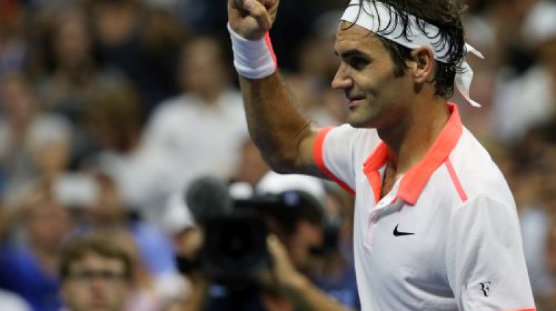Rodžeram Federeram 10. "US Open" pusfināls
Foto: AP/Scanpix