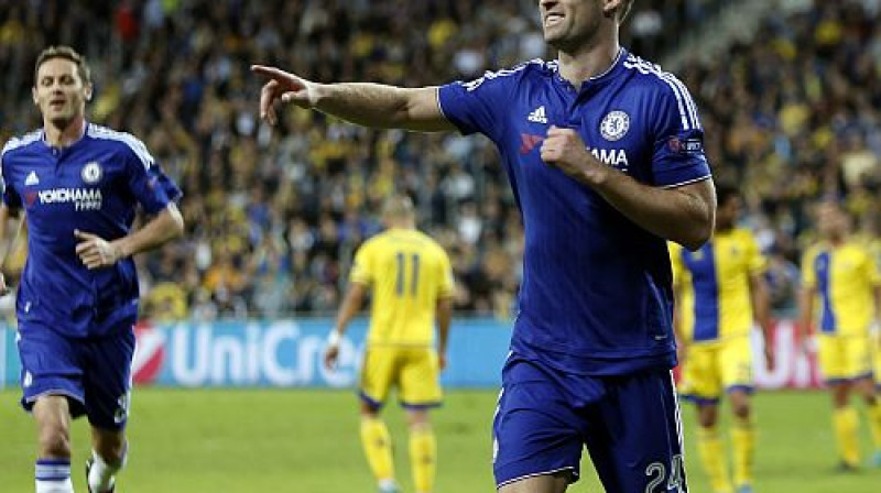 ''Chelsea'' pirmo vārtu autors Gerijs Keihils
Foto: AFP/Scanpix