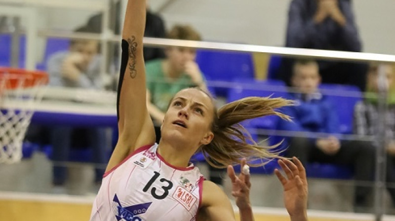 Kristīna Petermane: 24 punkti zaudējumā pret Lietuvas vicečempionēm
Foto: Ģirts Gertsons