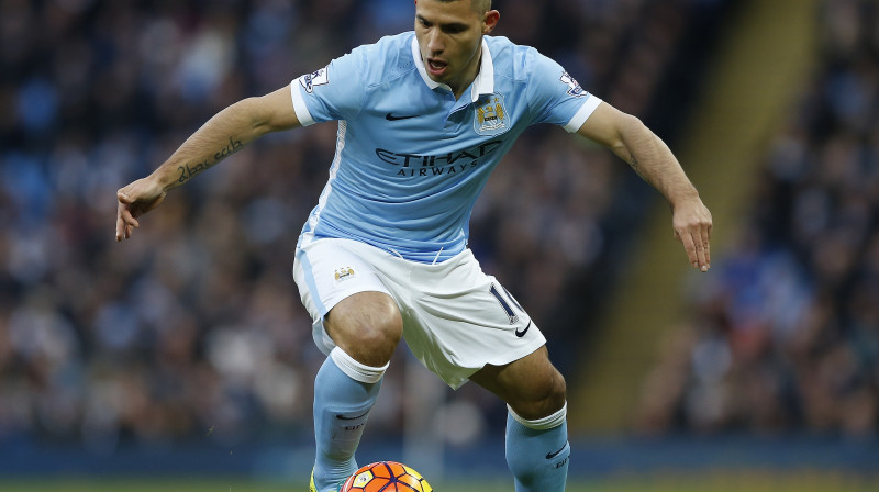 "Manchester City" uzbrucējs Serhio Agvero
Foto: Sipa Usa/Scanpix