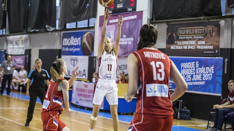 Māra Mote: 17 punkti uzvarā pār Serbiju
Foto: fiba.com