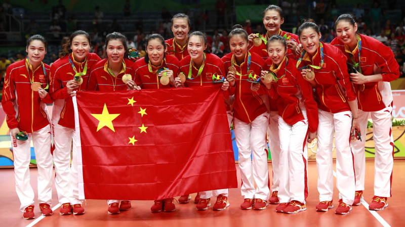Ķīnas sieviešu volejbola izlase
Foto: Xinhua/Sipa USA