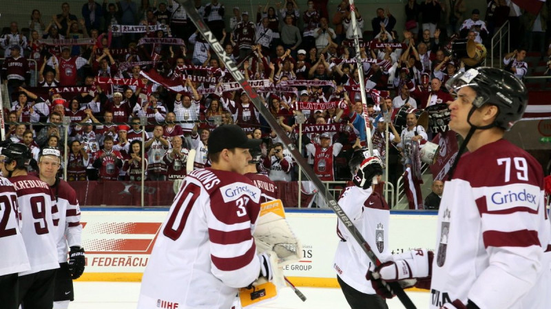 Elvis Merzļikins un Vitālijs Pavlovs
Foto: Mārtiņš Aiše, LHF