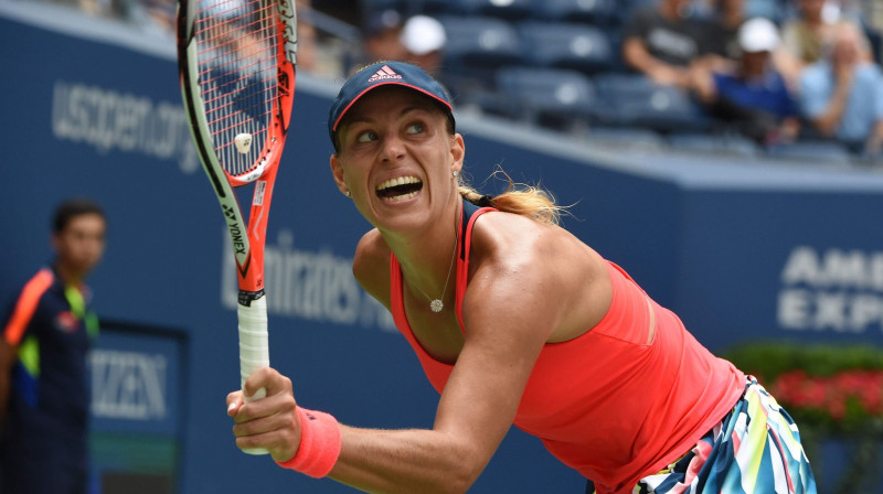 Andželike Kerbere otro reizi spēlēs "US Open" pusfinālā
Foto: AFP/Scanpix