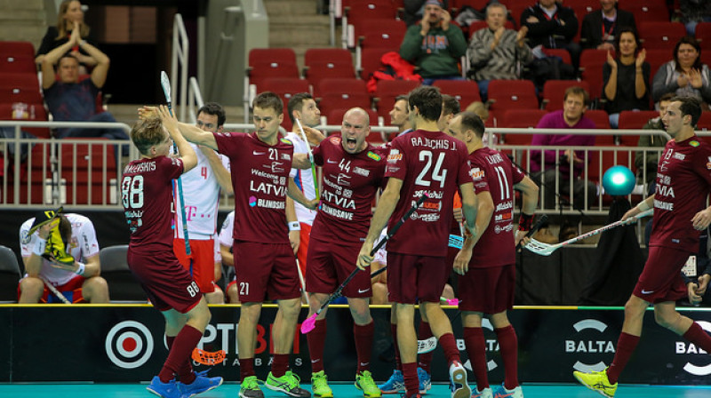 Šodien Latvijas izlase tiksies pret sava līmeņa komandu
Foto: Ritvars Raits, IFF Floorball