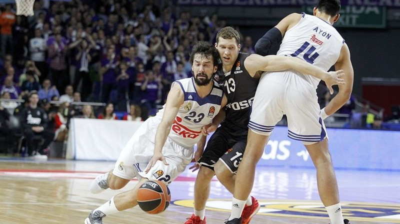 Jānis Strēlnieks un viņa komanda pirms divām dienām cieta Madridē
Foto: euroleague.net