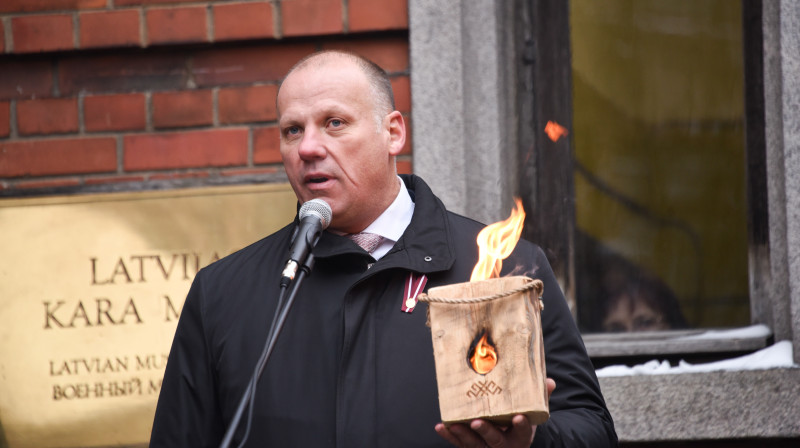 Aizsardzības ministrs Raimonds Bergmanis 
Foto: Ilze Zvēra, f64