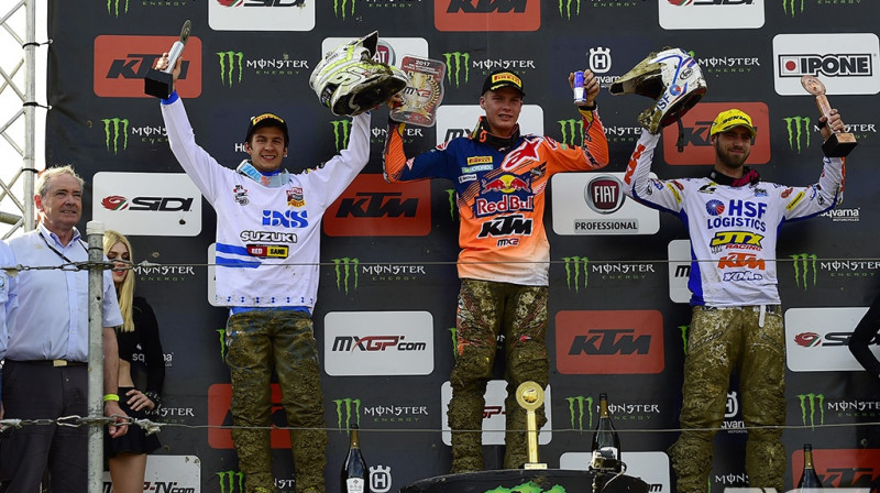 Jonass uz augstākā pjedestāla pakāpiena Krievijā
Foto: mxgp.com