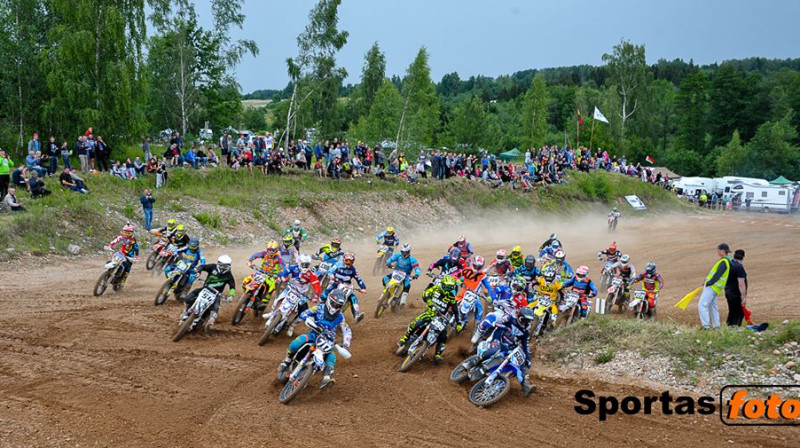 Rokišķu posma starts MX1 klasē
Foto: Ernestas Zar