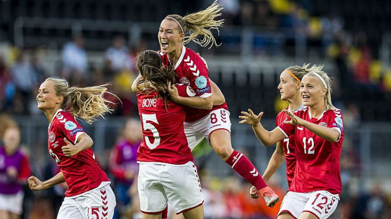 Dānijas futbolistes 
Foto: ANP/Scanpix