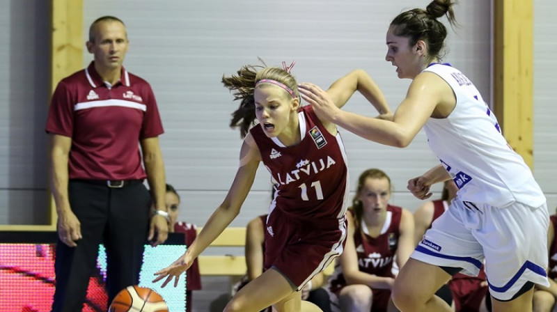 Māra Mote spēlē pret Grieķiju 
Foto: FIBA