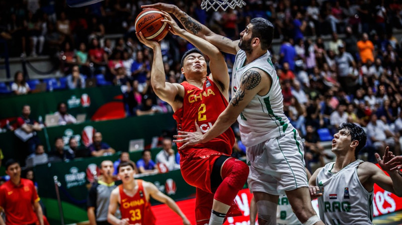 Irāka pret Ķīnu
Foto: FIBA