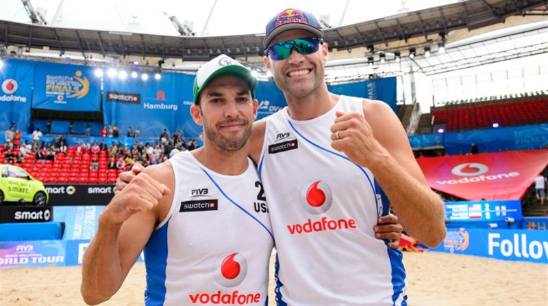 Niks Lusena un Fils Dalhauzers
Foto: FIVB