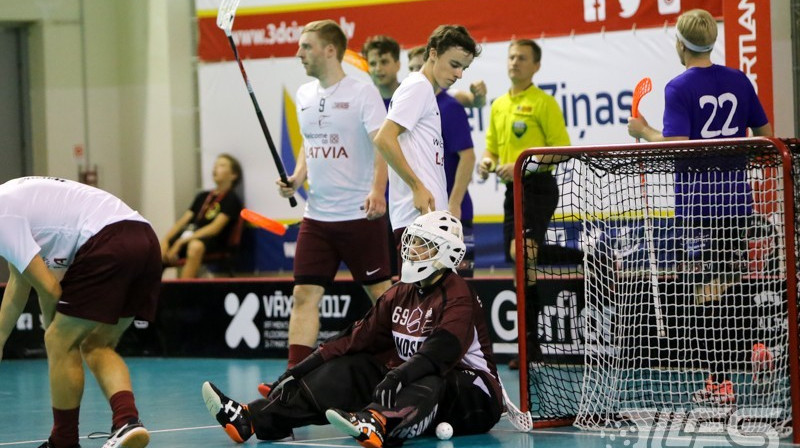 Par labāko Latvijas izlasē tika atzīts vārtsargs Jānis Salcevičs
Foto: Ritvars Raits, Floorball.lv