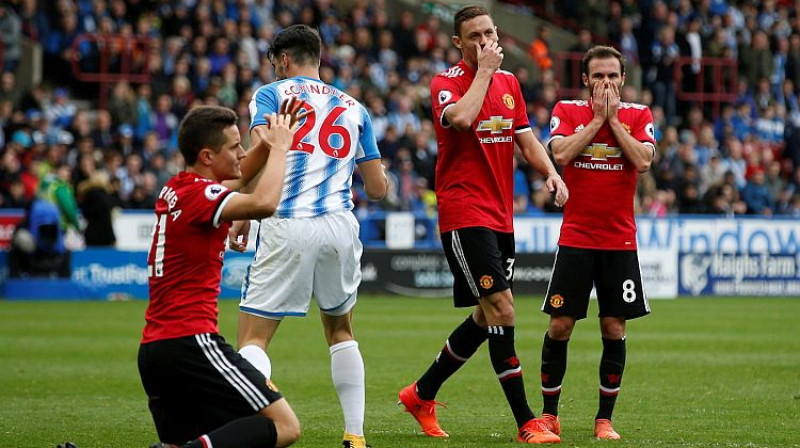 Mančestras ''United'' futbolisti pārdzīvo 
Foto: Andrew Yates/Reuters/Scanpix