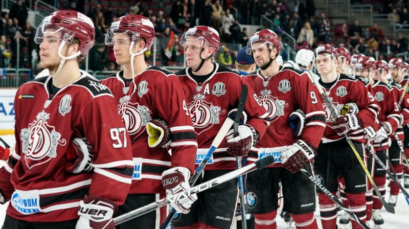 Roberts Lipsbergs, Nerijus Ališausks, Gints Meija, Krišjānis Rēdlihs un Edgars Kulda
Foto: Dinamo Rīga