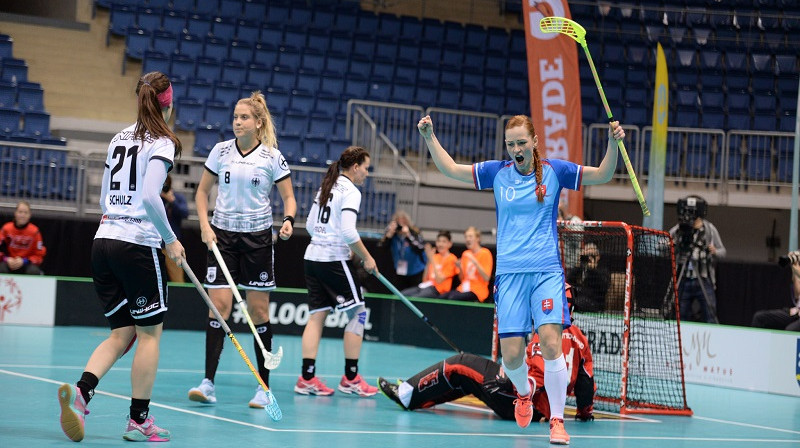 Slovākietēm līdz šim nav bijis iemesla skumt
Foto: IFF Floorball