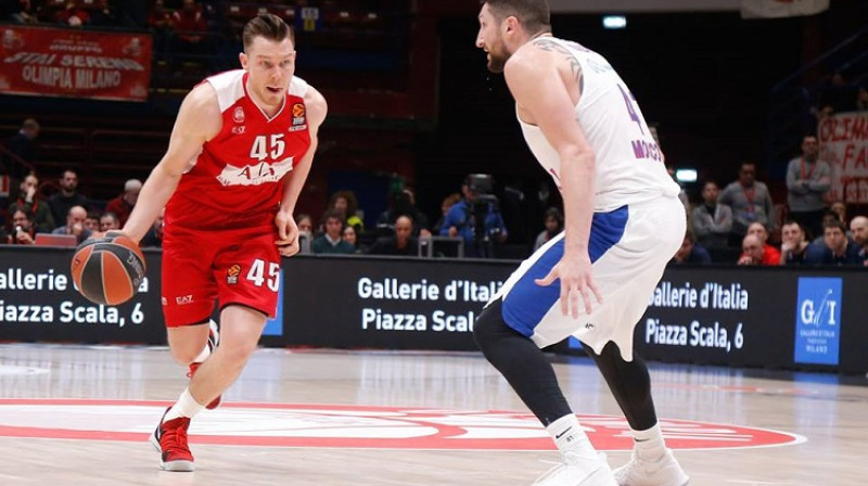 Dairis Bertāns: 10 punkti Belgradā
Foto: Olimpia Milano