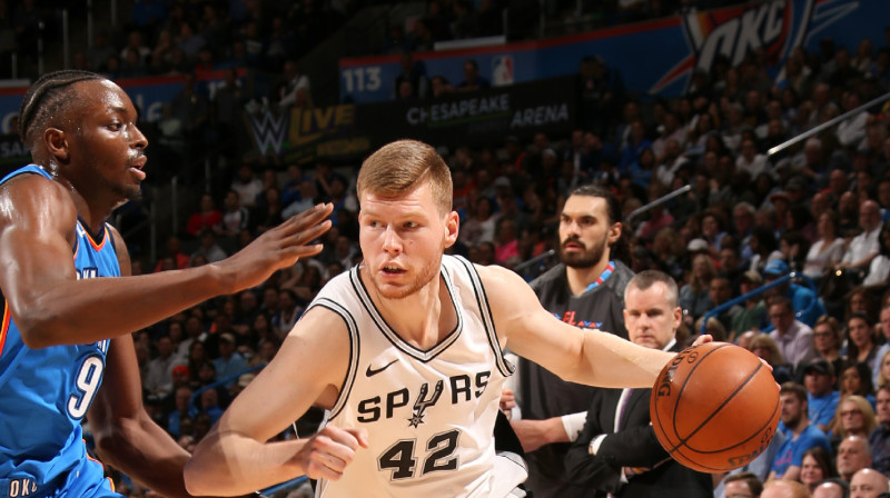 Dāvis Bertāns pret "Thunder"
Foto: GettyImages / nba.com/spurs