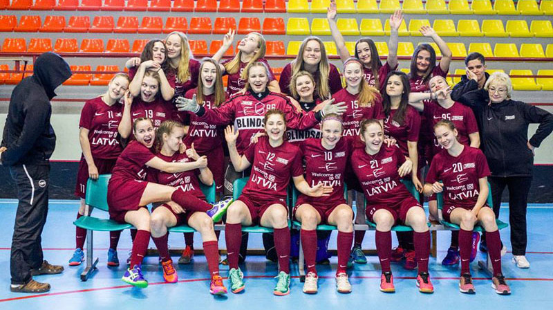 Latvijas U19 sieviešu izlase
Foto: floorball.lv