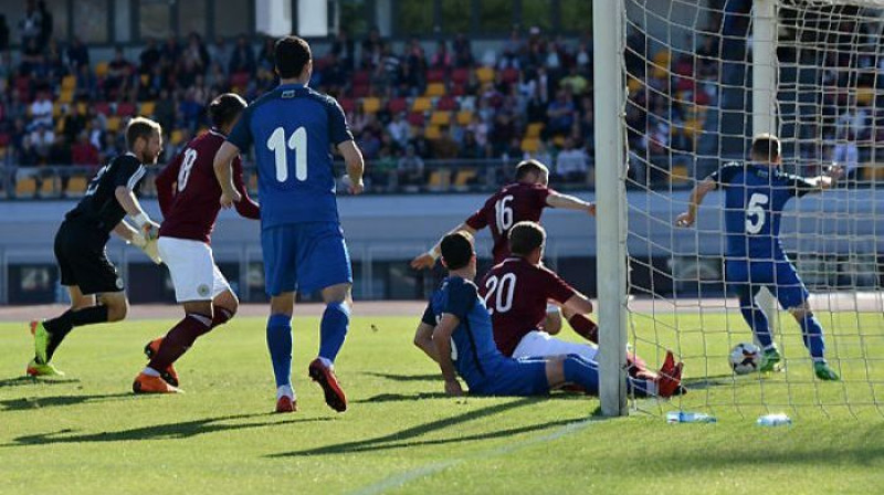 Azerbaidžānas futbola izlase gūst vārtus pret Latviju
Foto: Azerbaidžānas Futbola federācija