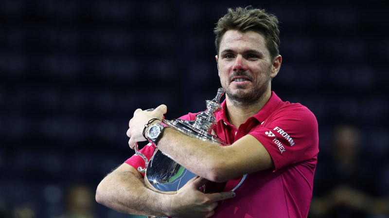 Stens Vavrinka pirms diviem gadiem ar "US Open" trofeju
Foto: AFP/Scanpix