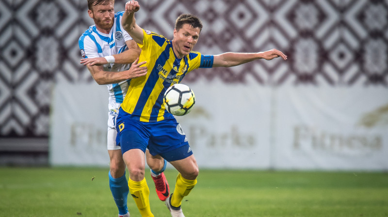 Boriss Bogdaškins un Ritvars Rugins 
Foto: Zigismunds Zālmanis, rigafc.lv