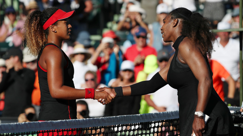 Naomi Osaka un Serēna Viljamsa martā Maiami
Foto: Sipa USA/Scanpix