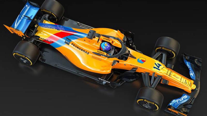 Alonso formulas krāsojums uz sacīkstēm Abū Dabī. Foto: McLaren Racing