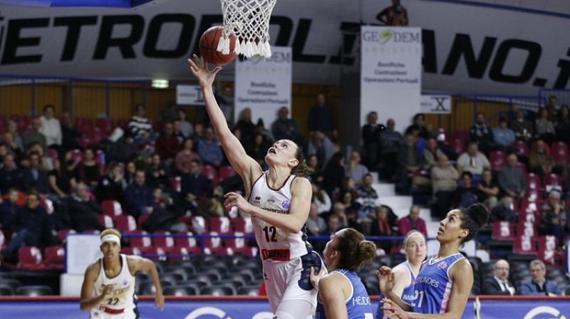 Anete Šteinberga: 38 punkti divās spēlēs pret "Basket Landes". Foto: FIBA