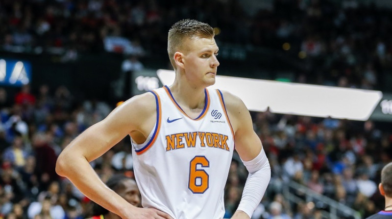 Kristaps Porziņģis: 186 spēles Ņujorkas "Knicks" kreklā. Foto: EPA/Scanpix