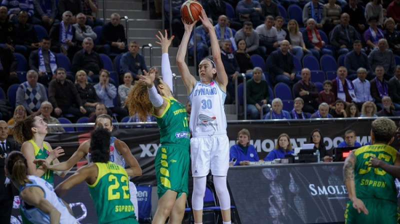 Breana Stjuarte: pirmais zaudējums Eirolīgā. Foto: FIBA