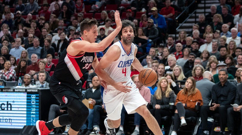 Milošs Teodosičs 2018. gada 26. novembra spēlē pret Portlendas "Trail Blazers". Foto: USA Today/Scanpix