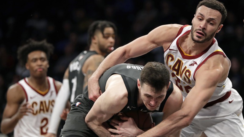 Rodions Kurucs pret Leriju Nensu. Foto: AP/Scanpix