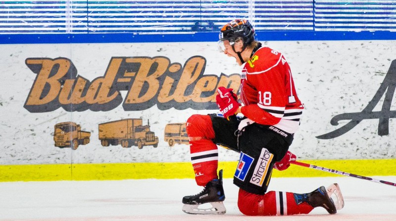 Rodrigo Ābols. Foto: Johan Bernström / Bildbyrån / Örebro Hockey