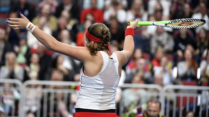 Aļona Ostapenko. Foto: Romāns Kokšarovs, F64