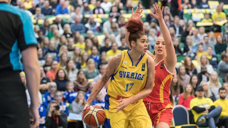 Amanda Zahui: 20 spēles Zviedrijas valstsvienībā. Foto: FIBA