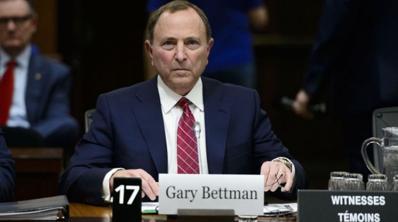 NHL komisārs Gerijs Betmens. Foto: The Canadian Press/PA Images/Scanpix