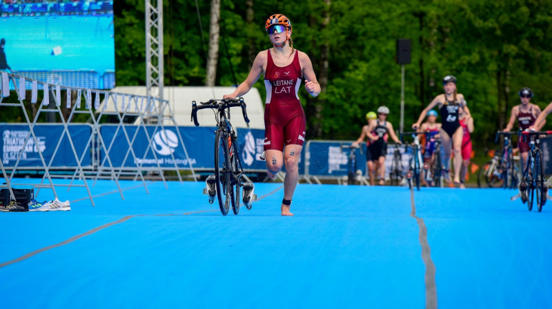 Daniela Leitāne. Foto: Eiropas Triatlona savienība