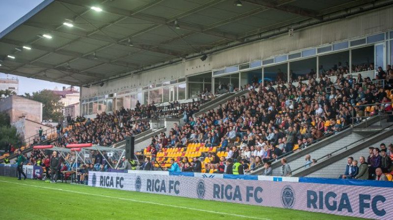 "Skonto" stadiona tribīnes. Foto: Zigismunds Zālmanis/Riga FC